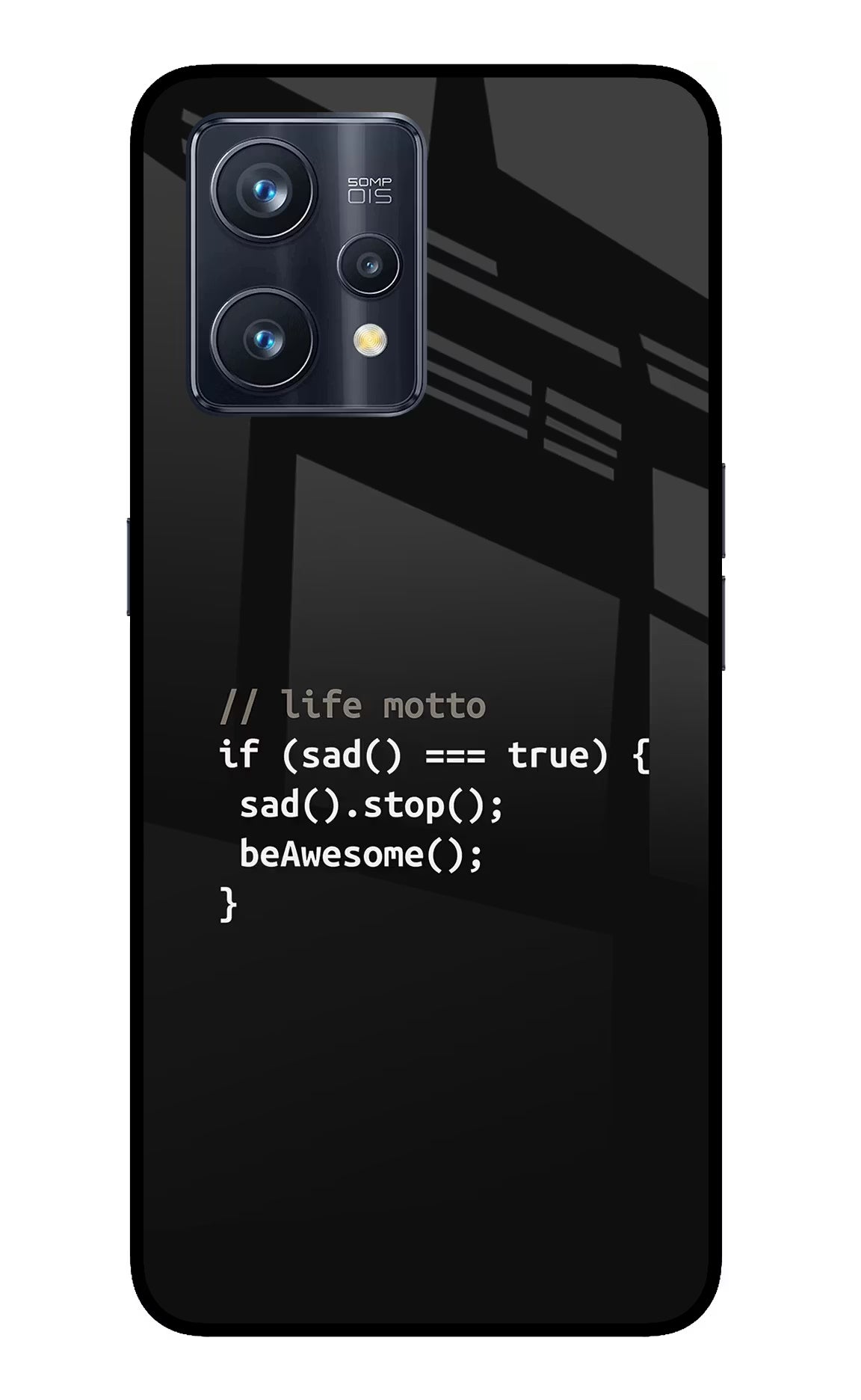 Life Motto Code Realme 9 Pro+ 5G Glass Case Back Cover by Casekaro