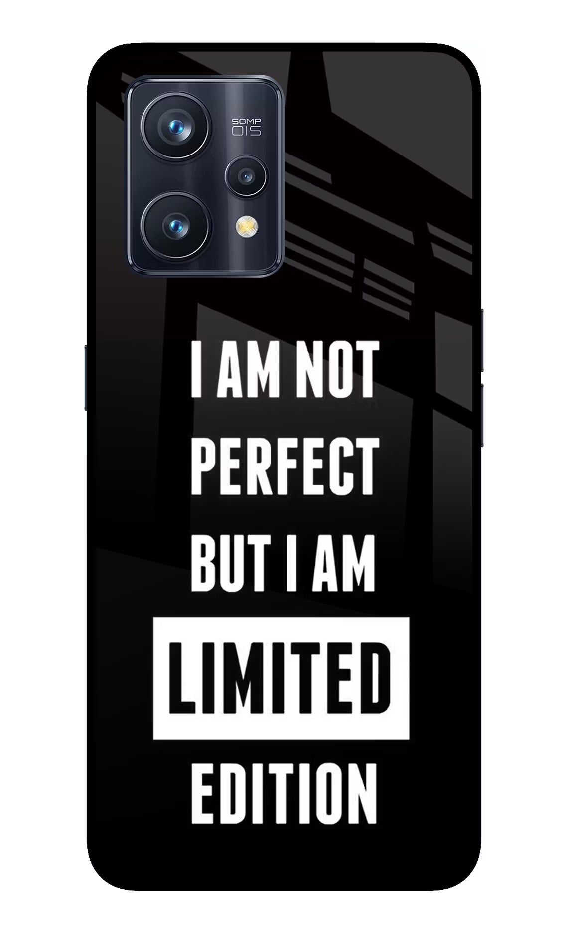 I Am Not Perfect But I Am Limited Edition Realme 9 Pro+ 5G Glass Case Back Cover by Casekaro