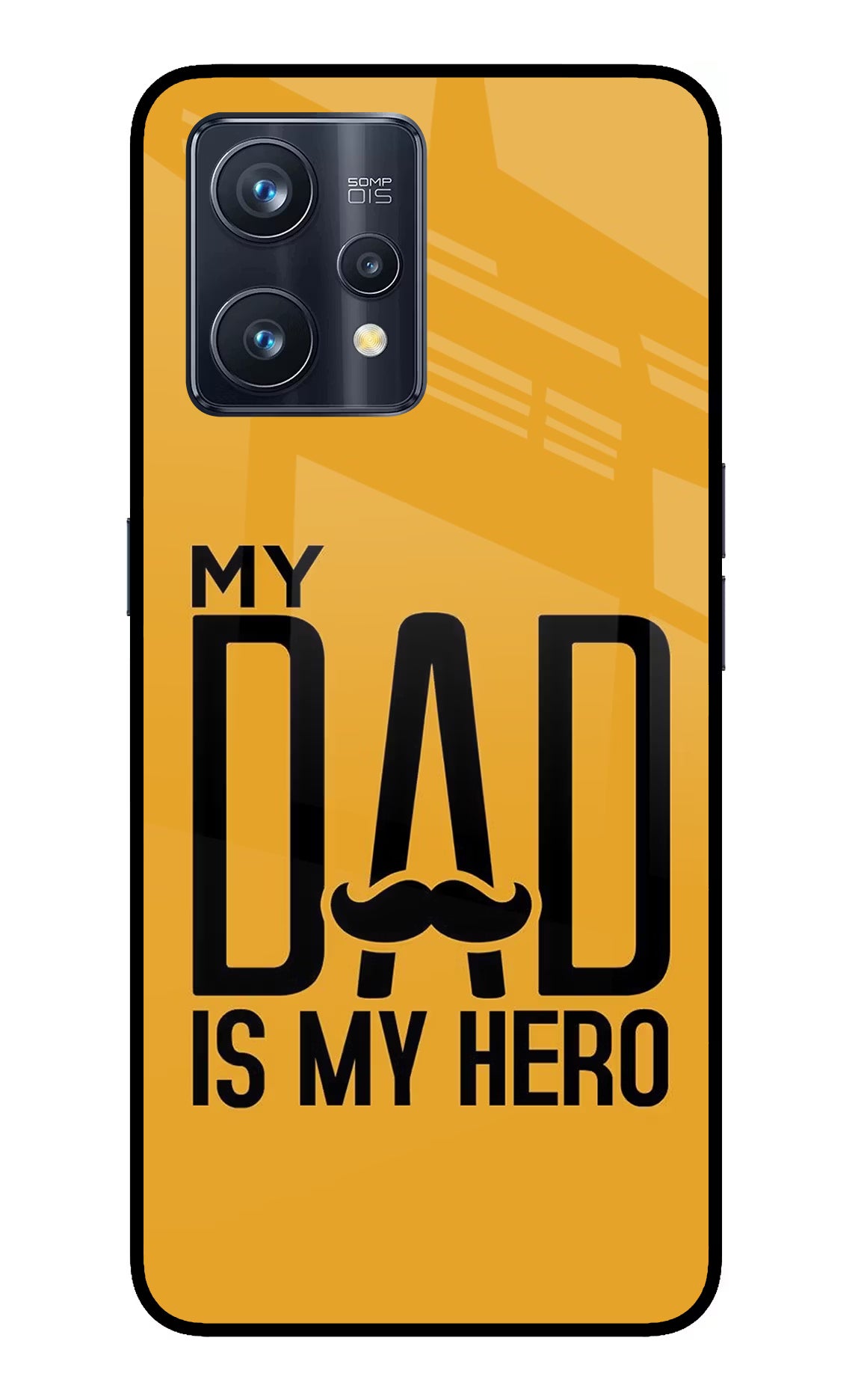 My Dad Is My Hero Realme 9 Pro+ 5G Glass Case Back Cover by Casekaro