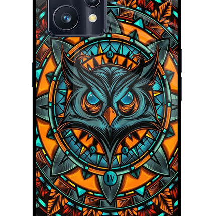 Angry Owl Art Realme 9 Pro+ 5G Glass Case Back Cover by Casekaro