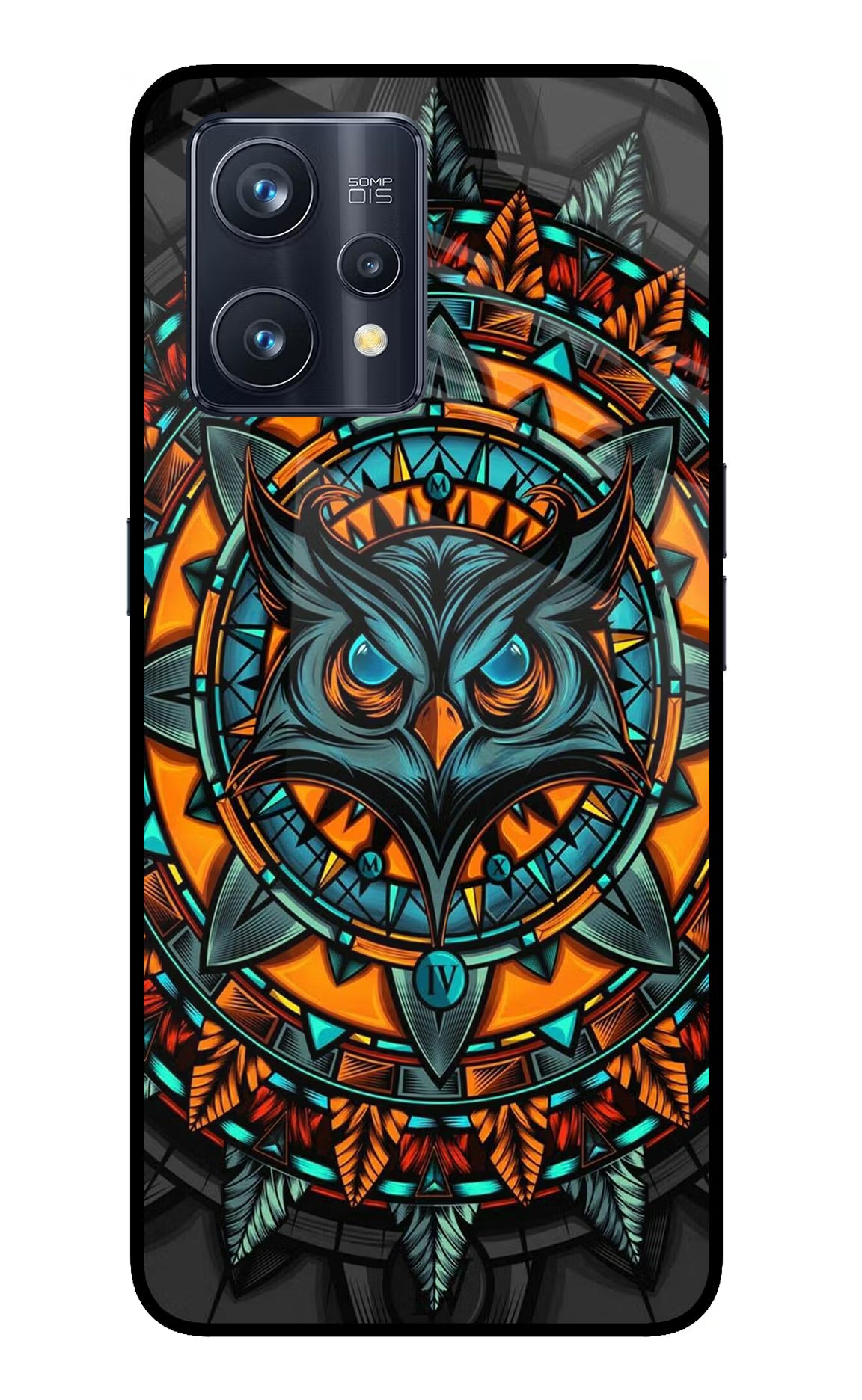 Angry Owl Art Realme 9 Pro+ 5G Glass Case Back Cover by Casekaro