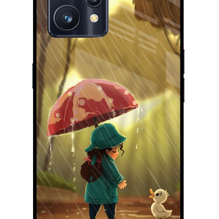 Rainy Day Realme 9 Pro+ 5G Glass Case Back Cover by Casekaro