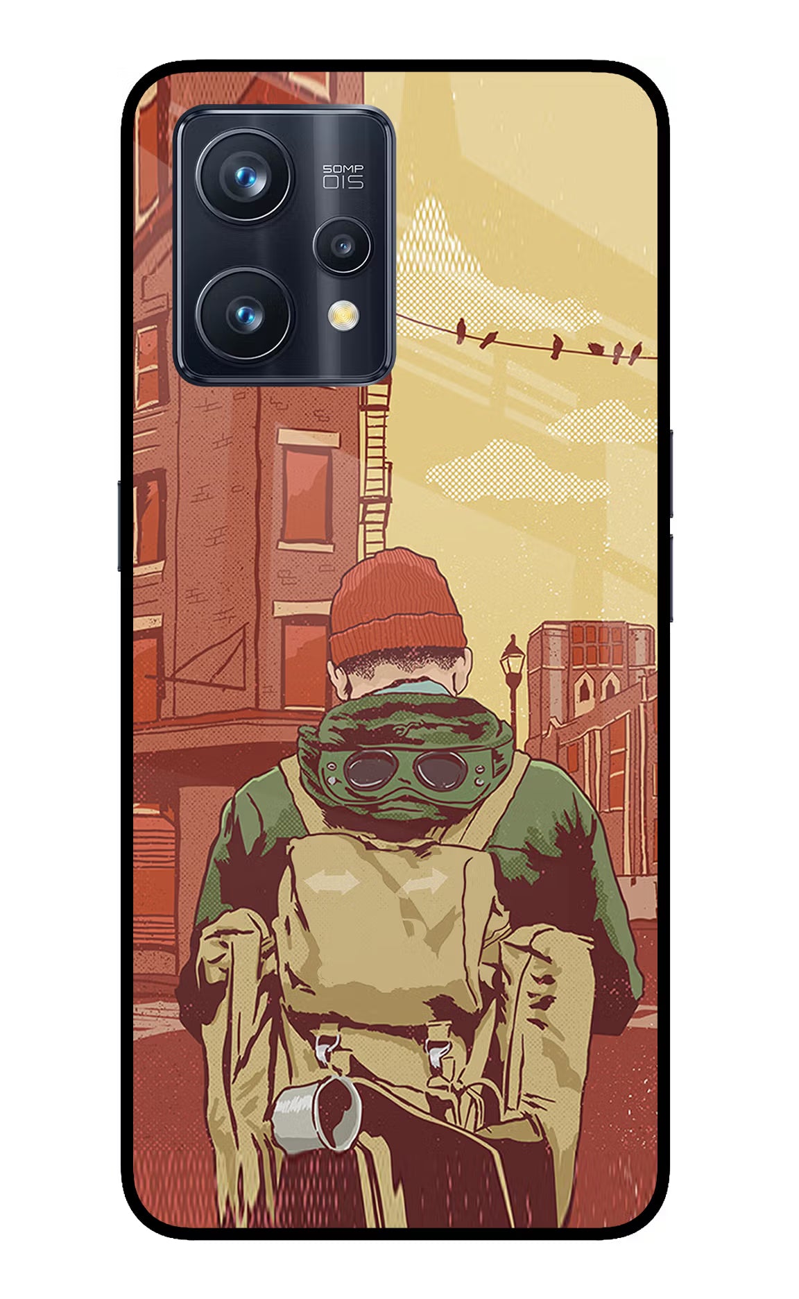 Adventurous Realme 9 Pro+ 5G Glass Case Back Cover by Casekaro