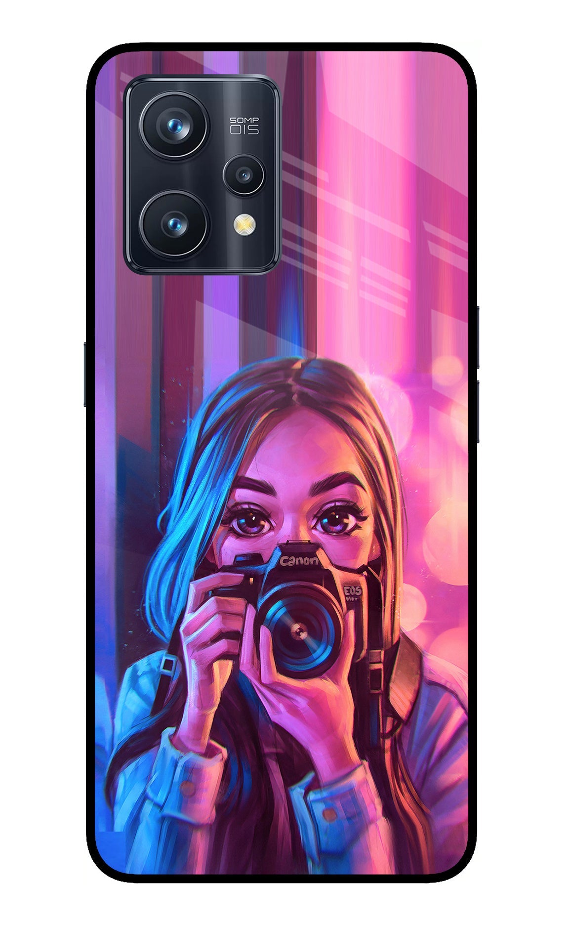 Girl Photographer Realme 9 Pro+ 5G Glass Case