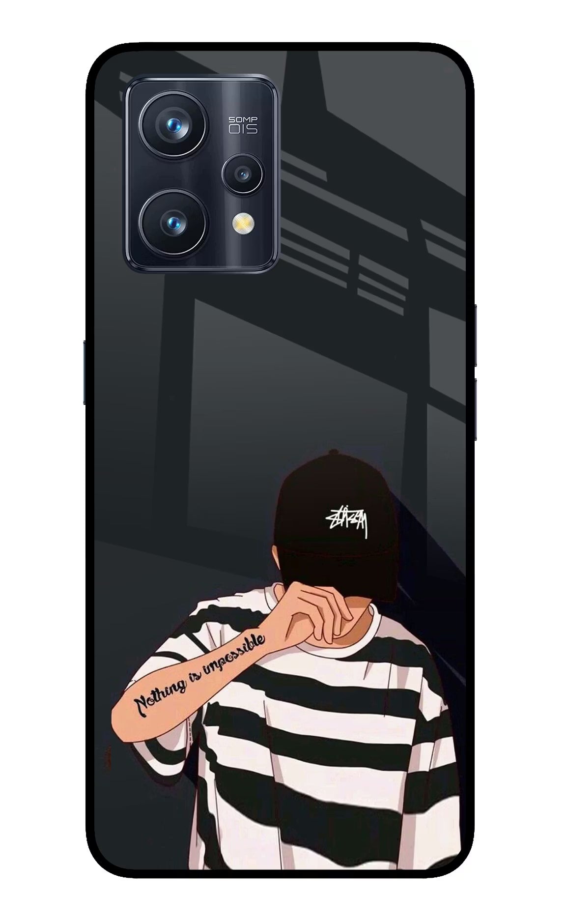 Aesthetic Boy Realme 9 Pro+ 5G Glass Case Back Cover by Casekaro