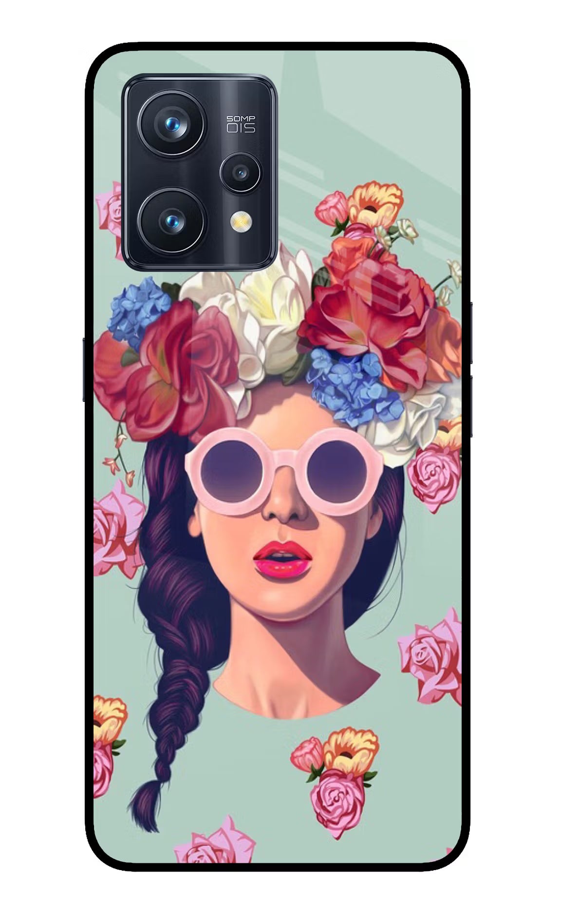 Pretty Girl Realme 9 Pro+ 5G Glass Case Back Cover by Casekaro