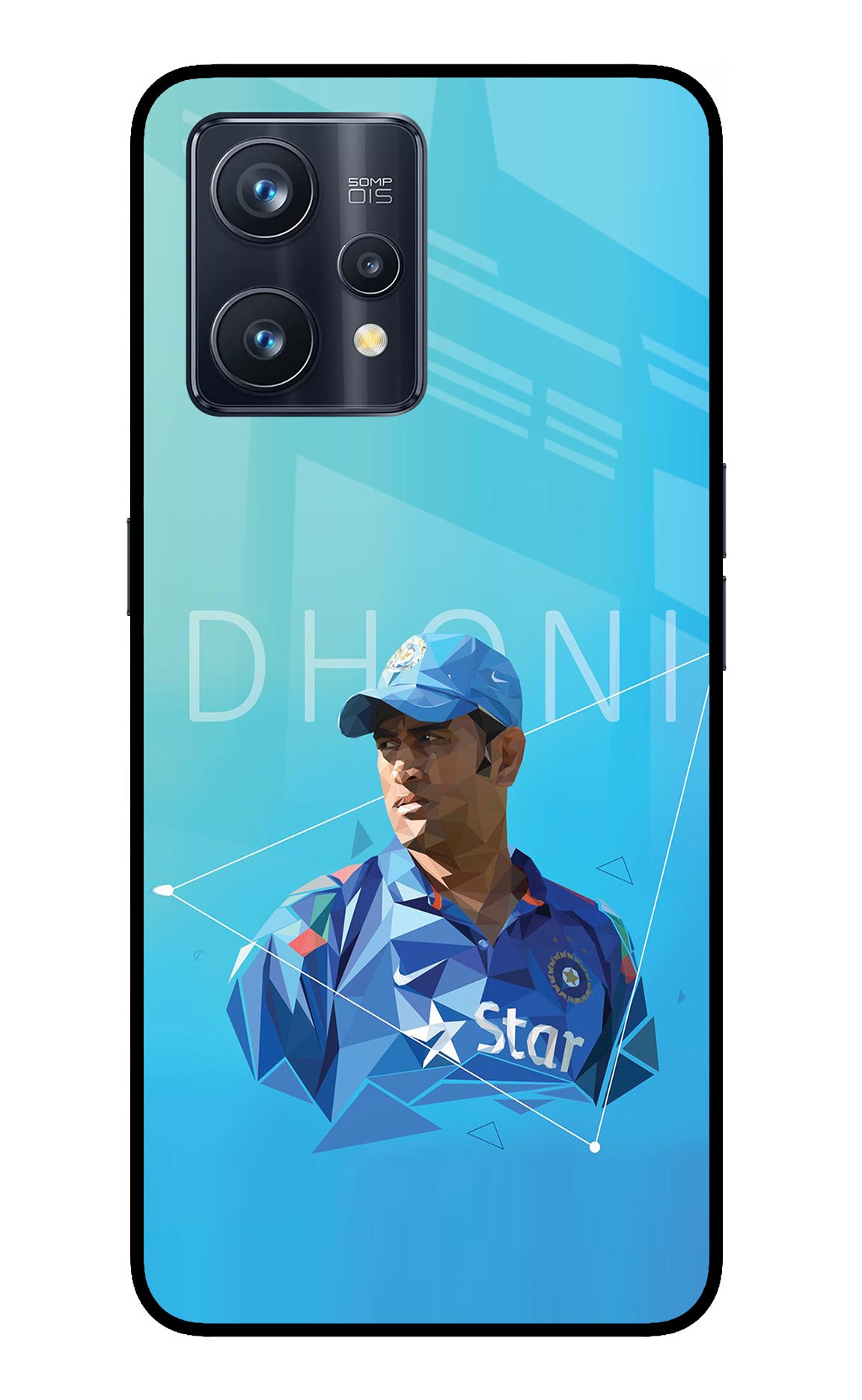 Dhoni Artwork Realme 9 Pro+ 5G Glass Case