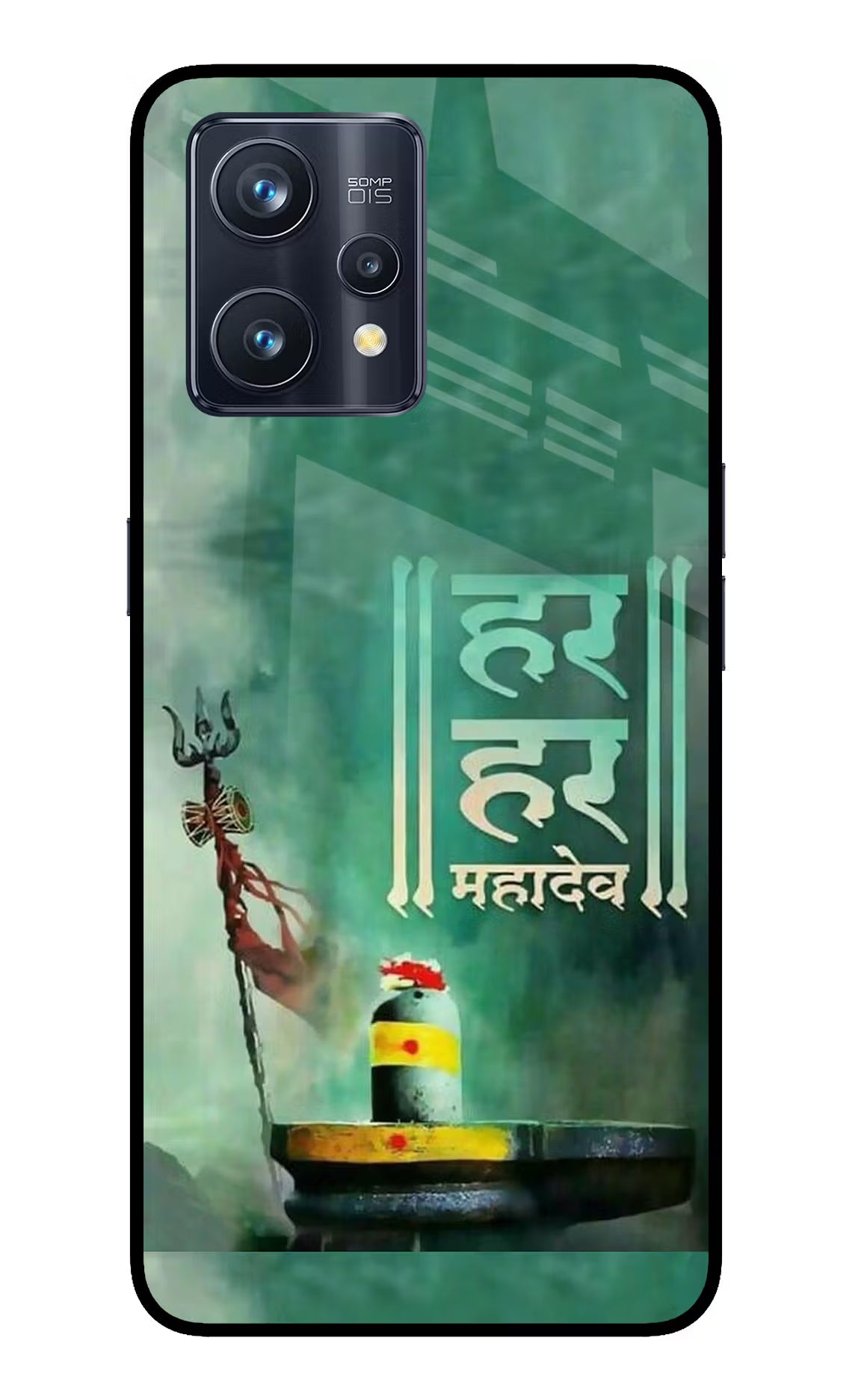 Har Har Mahadev Shivling Realme 9 Pro+ 5G Glass Case Back Cover by Casekaro