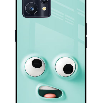 Funny Cartoon Realme 9 Pro+ 5G Glass Case Back Cover by Casekaro
