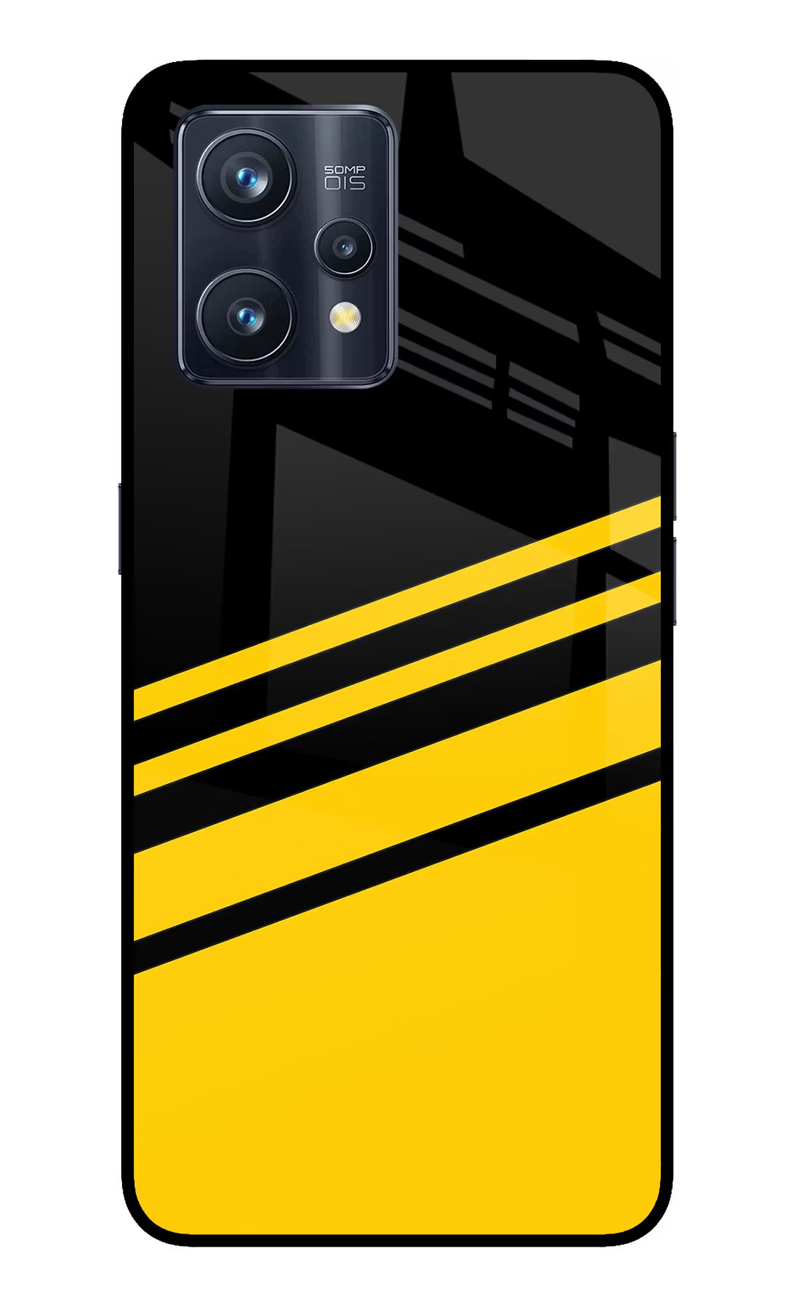 Yellow Shades Realme 9 Pro+ 5G Glass Case Back Cover by Casekaro