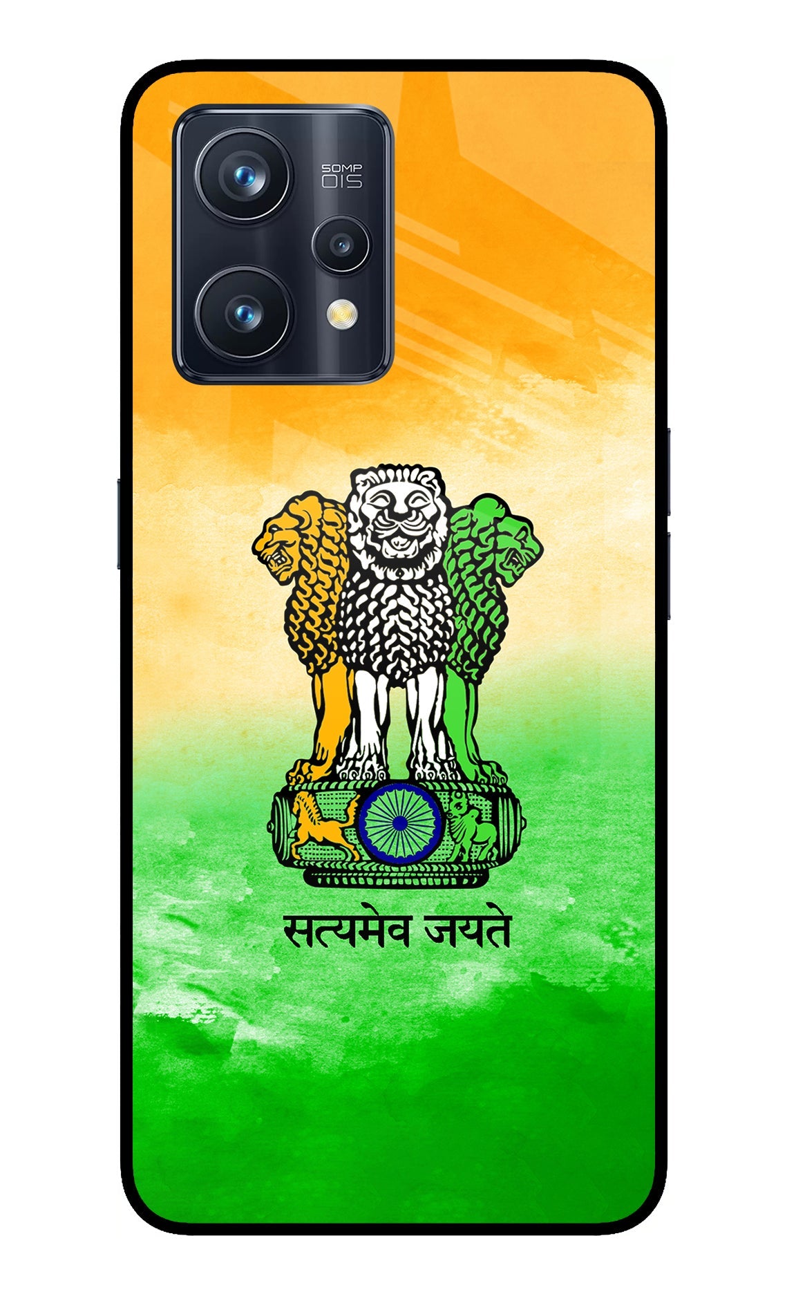 Satyamev Jayate Flag Realme 9 Pro+ 5G Glass Case