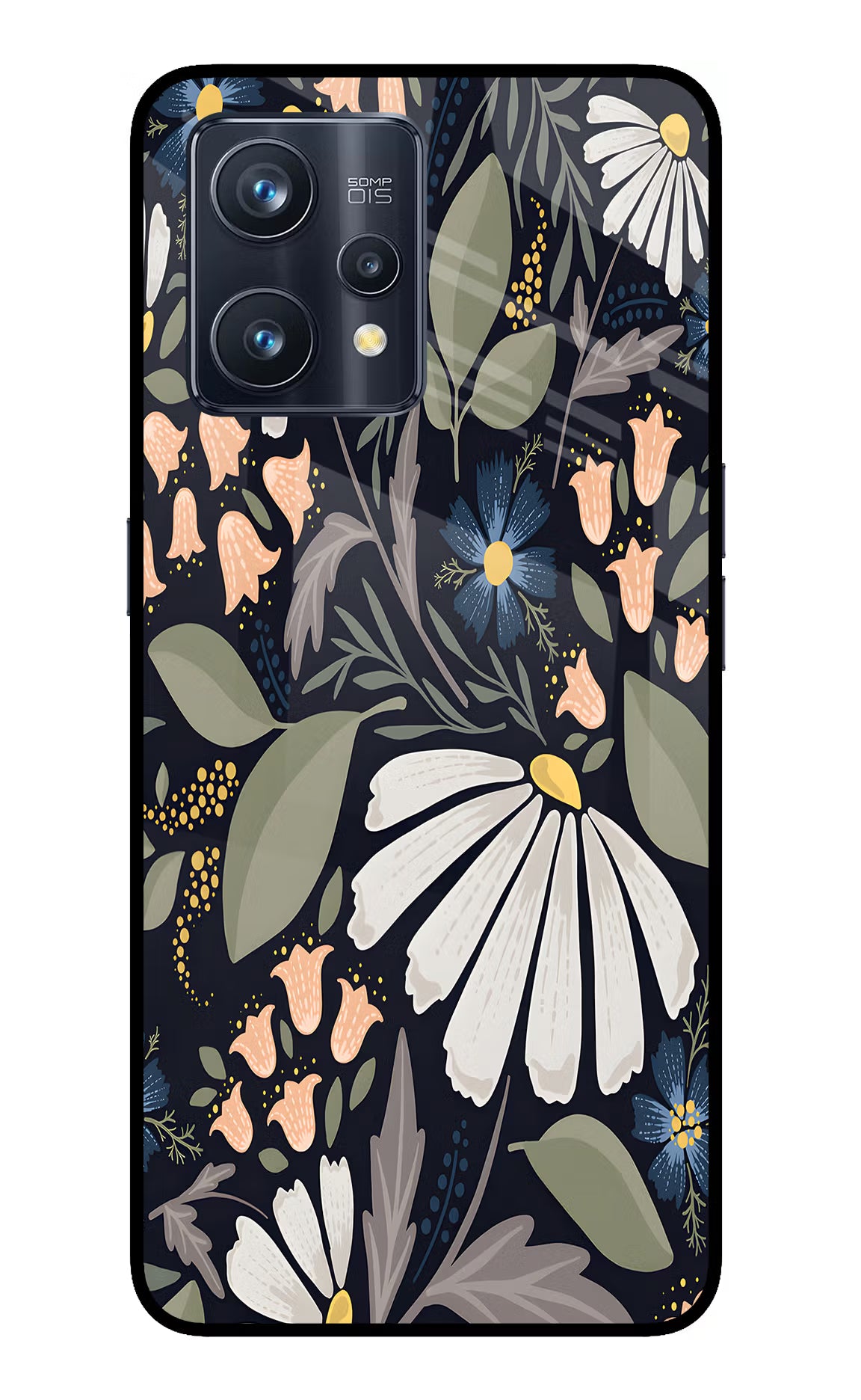 Flowers Art Realme 9 Pro+ 5G Glass Case Back Cover by Casekaro