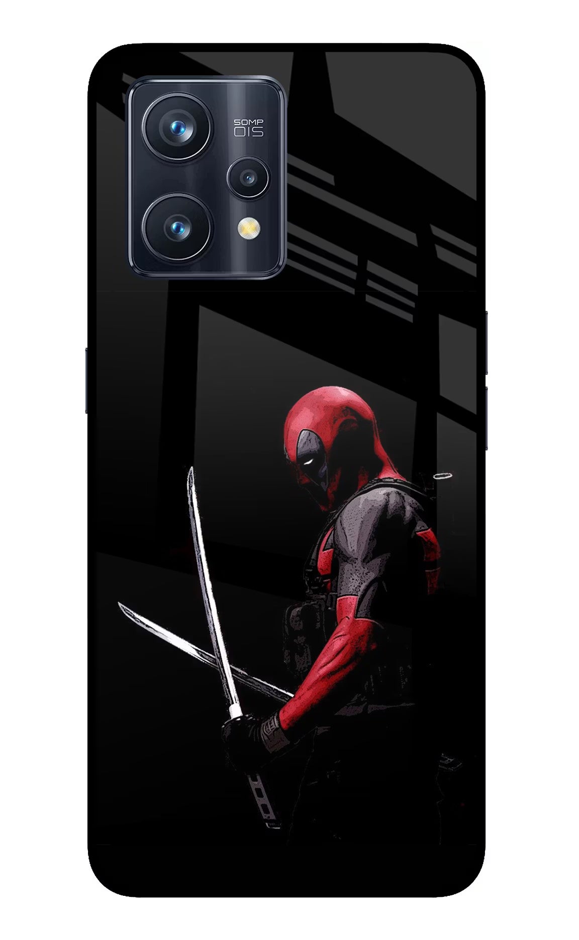 Deadpool Realme 9 Pro+ 5G Glass Case Back Cover by Casekaro