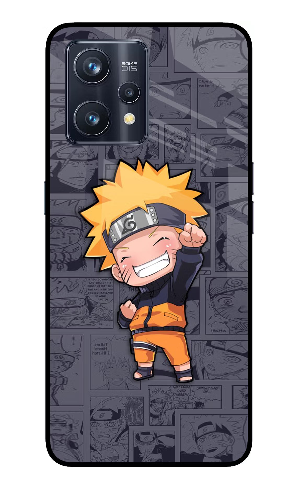 Chota Naruto Realme 9 Pro+ 5G Glass Case Back Cover by Casekaro