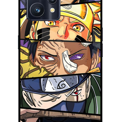 Naruto Character Realme 9 Pro+ 5G Glass Case Back Cover by Casekaro