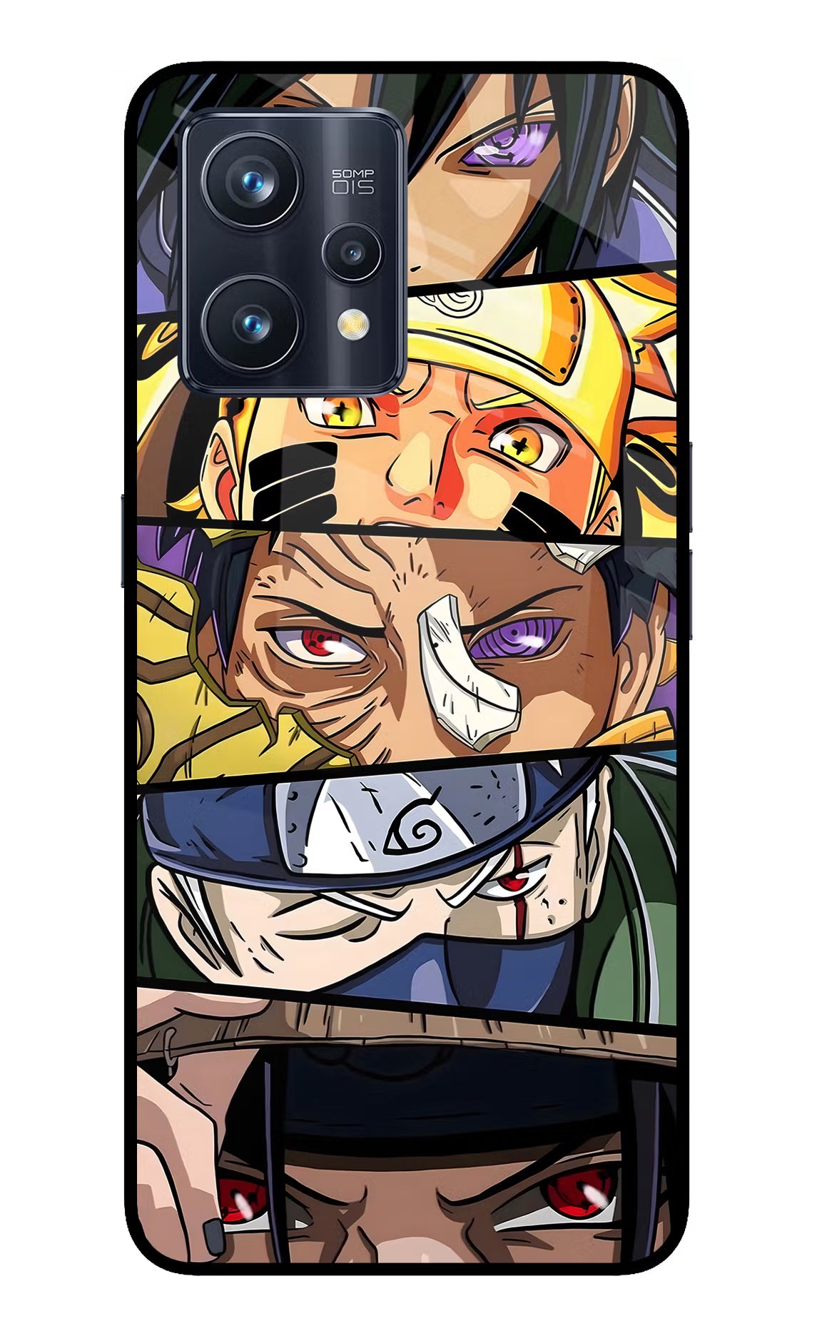 Naruto Character Realme 9 Pro+ 5G Glass Case Back Cover by Casekaro