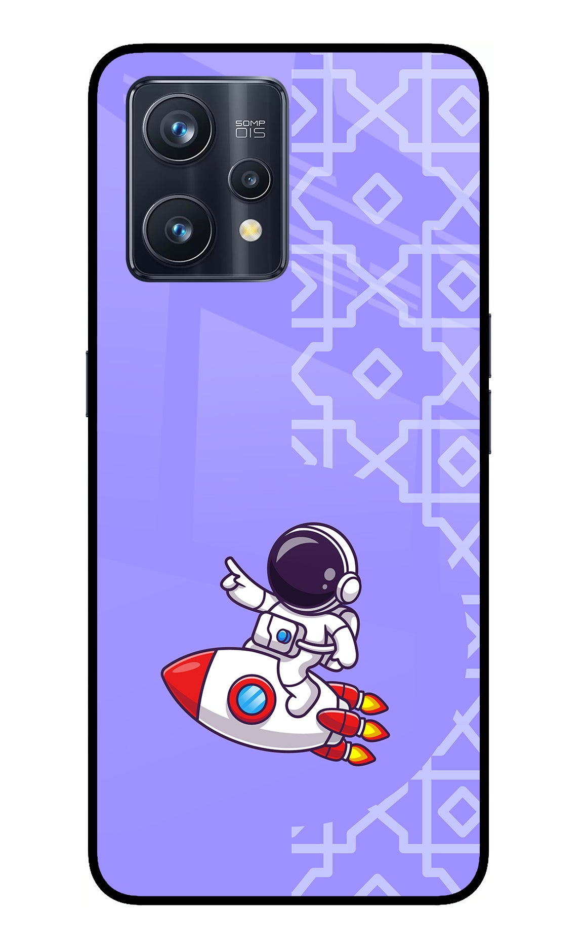 Cute Astronaut Realme 9 Pro+ 5G Glass Case