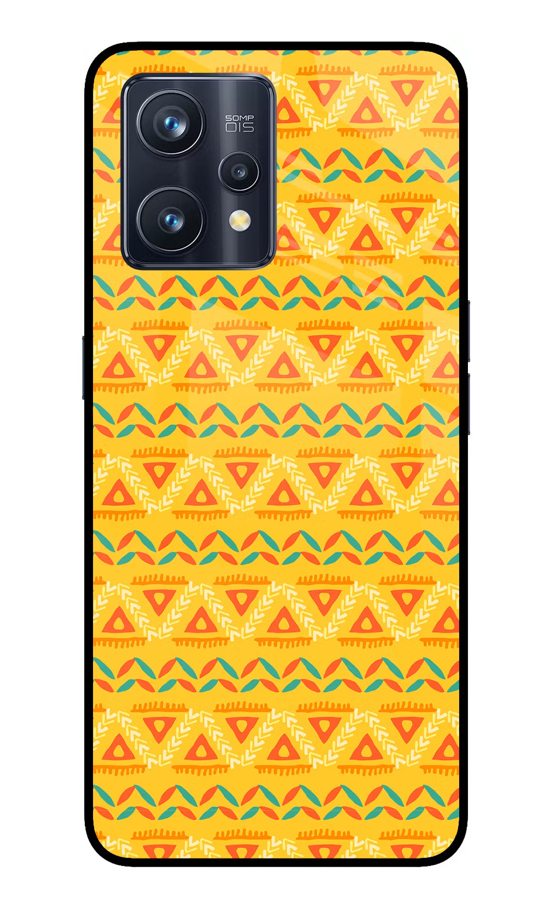 Tribal Pattern Realme 9 Pro+ 5G Glass Case Back Cover by Casekaro
