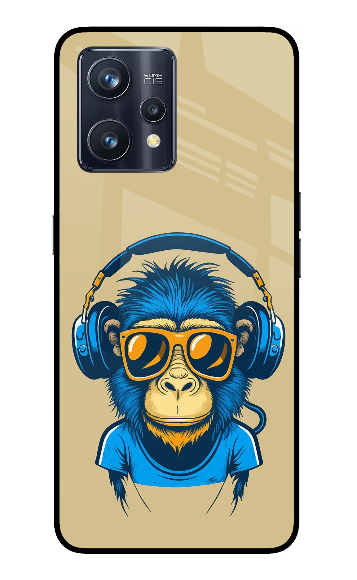 Monkey Headphone Realme 9 Pro+ 5G Glass Case