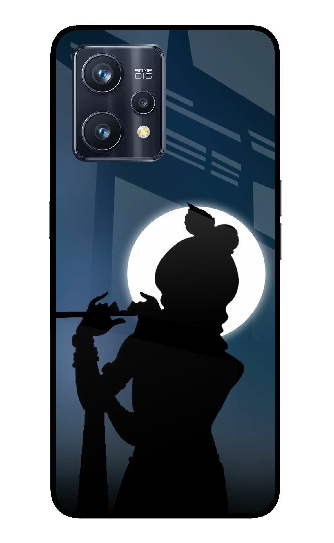Shri Krishna Silhouette Realme 9 Pro+ 5G Glass Case Back Cover by Casekaro