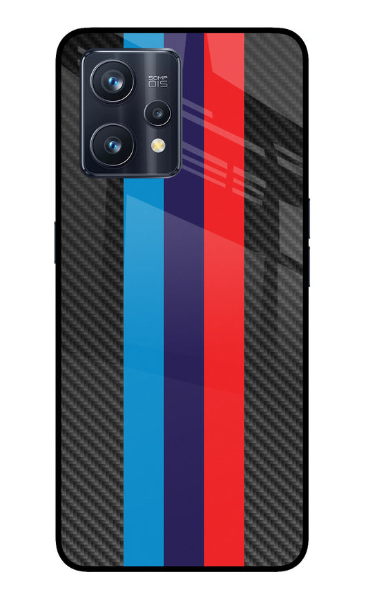 BMW Stripes Pattern Realme 9 Pro+ 5G Glass Case