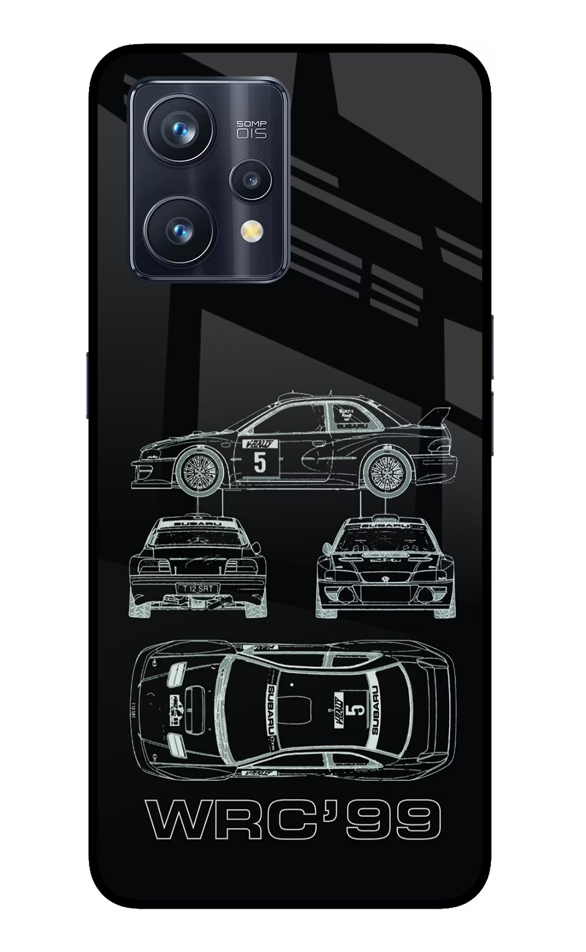 WRC'99 Realme 9 Pro+ 5G Glass Case Back Cover by Casekaro