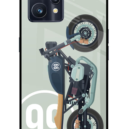 Classic Cafe Racer 99 Realme 9 Pro+ 5G Glass Case Back Cover by Casekaro