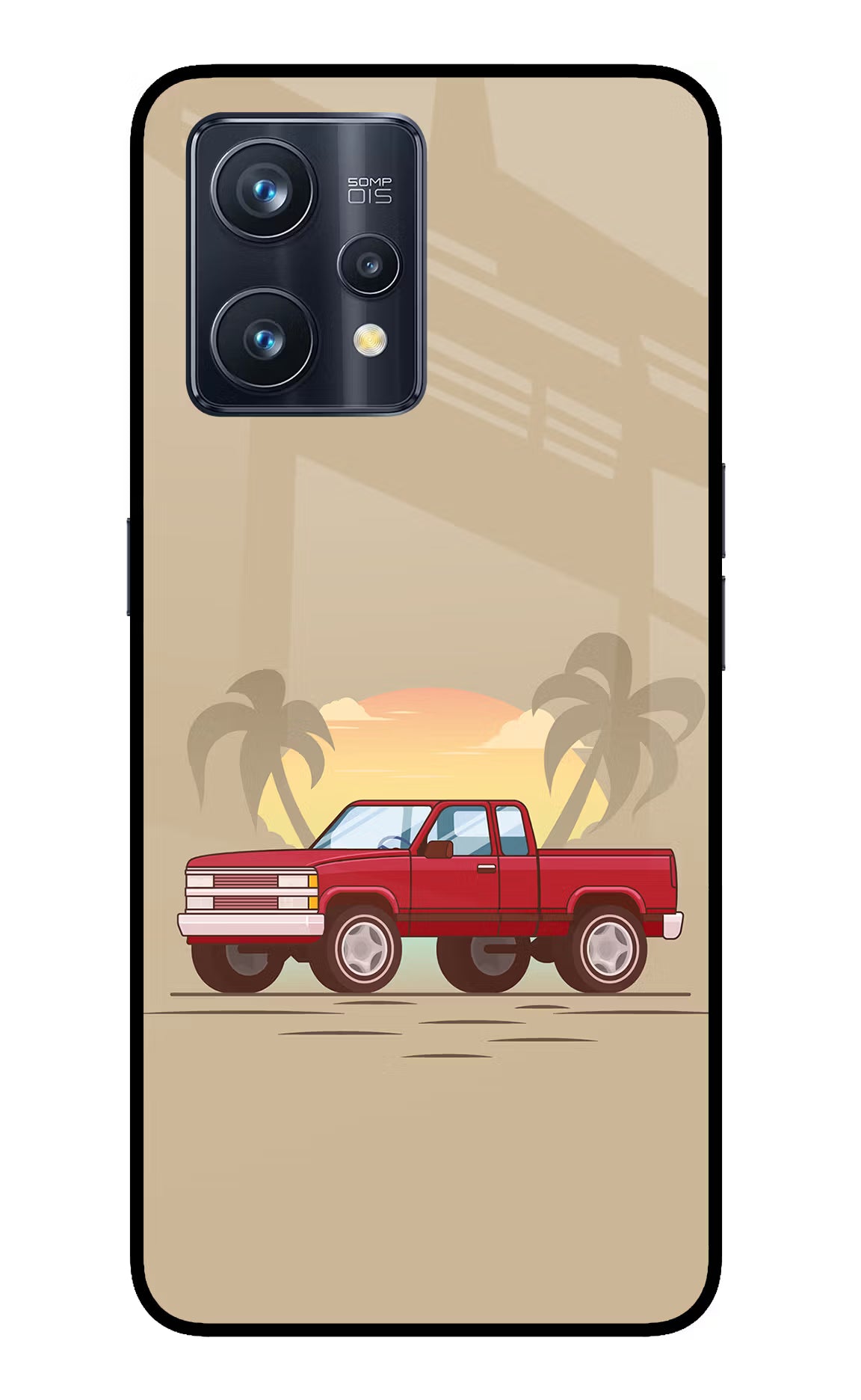 Desert Classic Drive Realme 9 Pro+ 5G Glass Case Back Cover by Casekaro