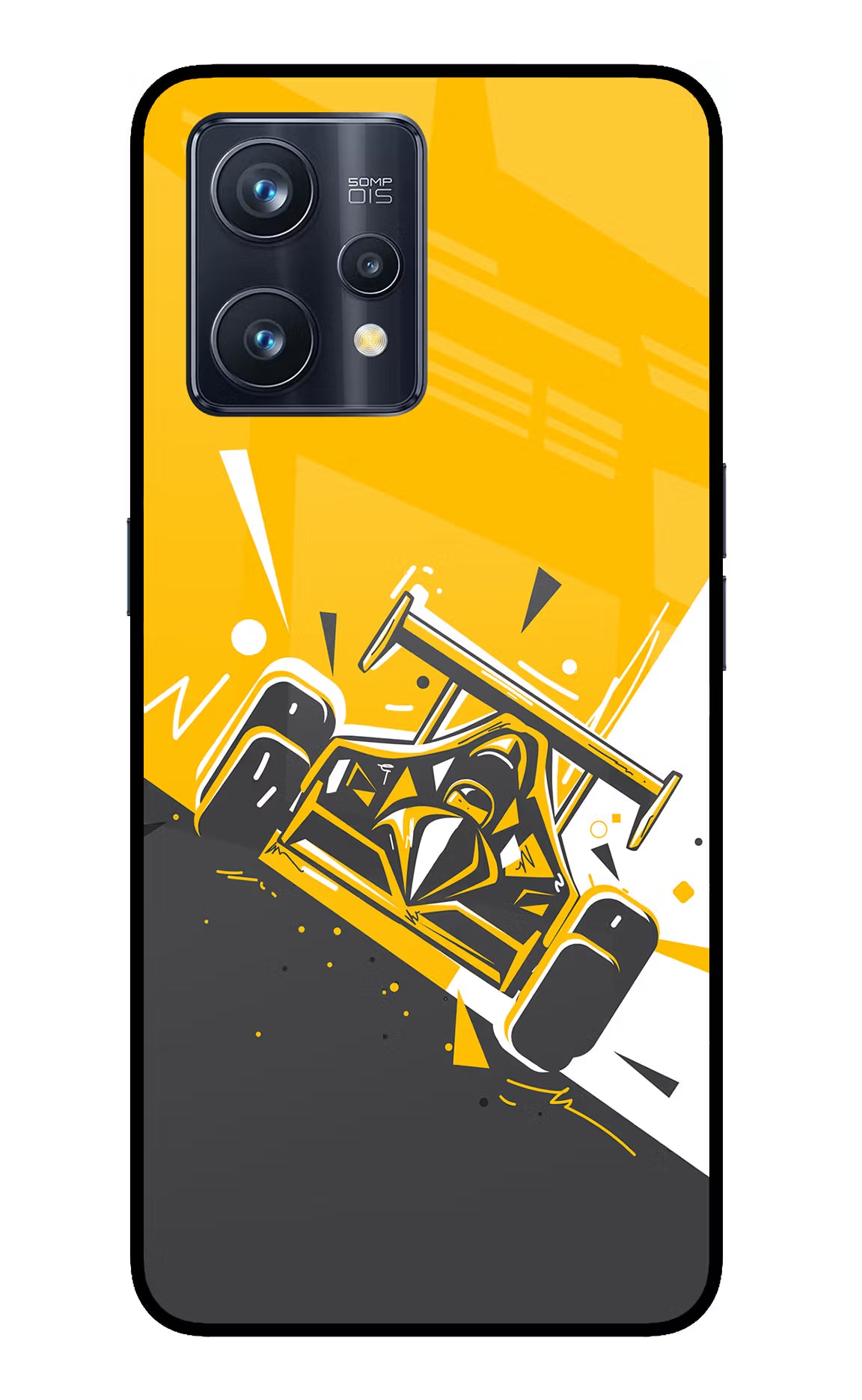 Track King Realme 9 Pro+ 5G Glass Case Back Cover by Casekaro