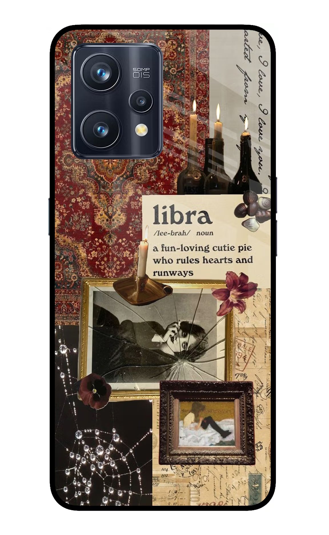 Libra Zodiac Realme 9 Pro+ 5G Glass Case Back Cover by Casekaro