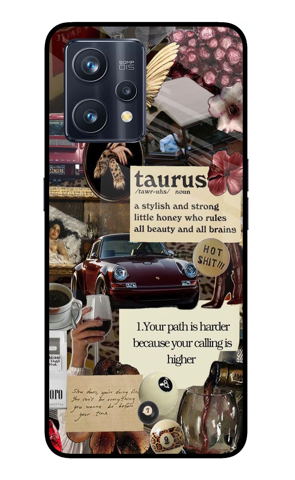 Taurus Zodiac Realme 9 Pro+ 5G Glass Case Back Cover by Casekaro