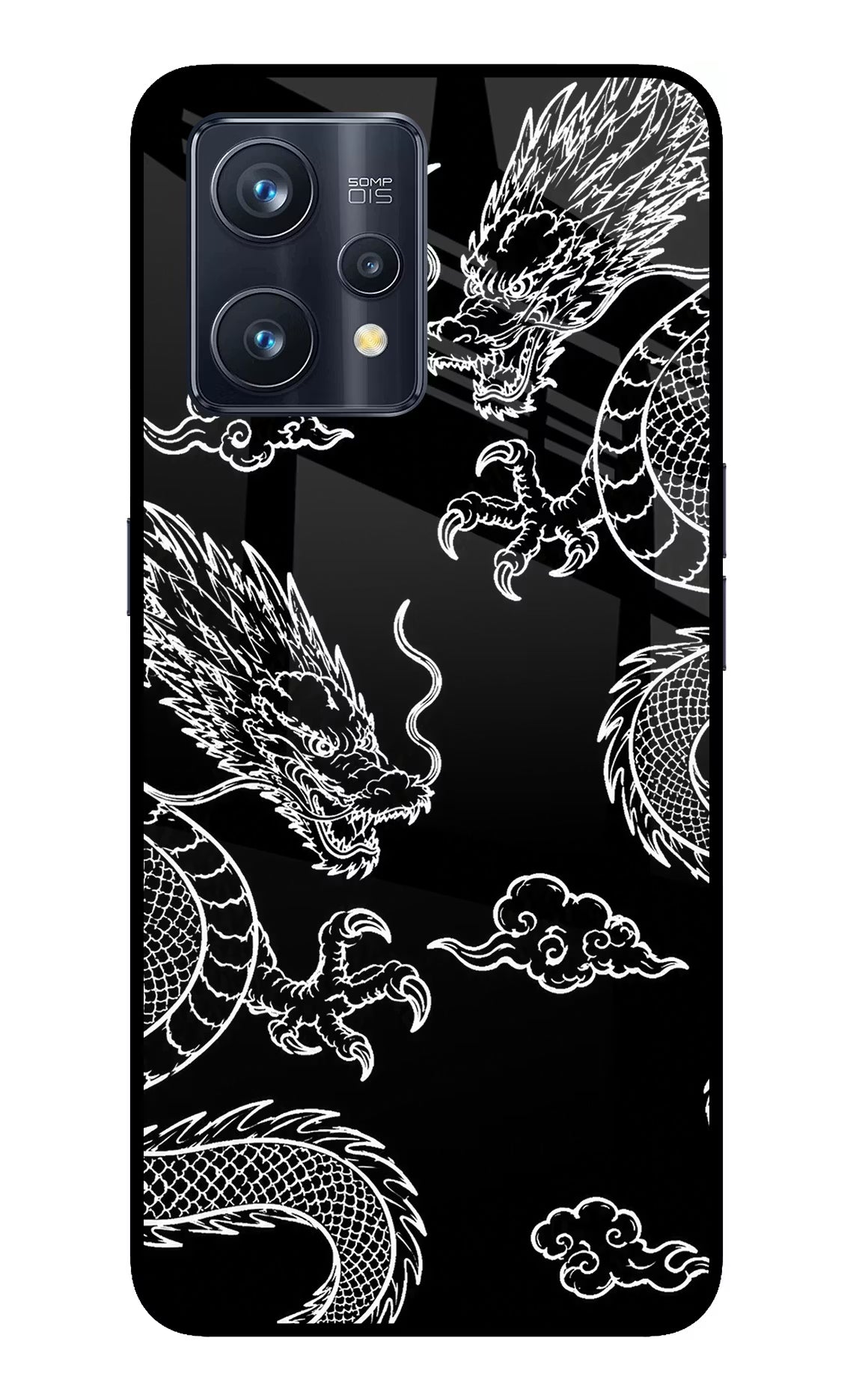 Twin Dragons Realme 9 Pro+ 5G Glass Case Back Cover by Casekaro