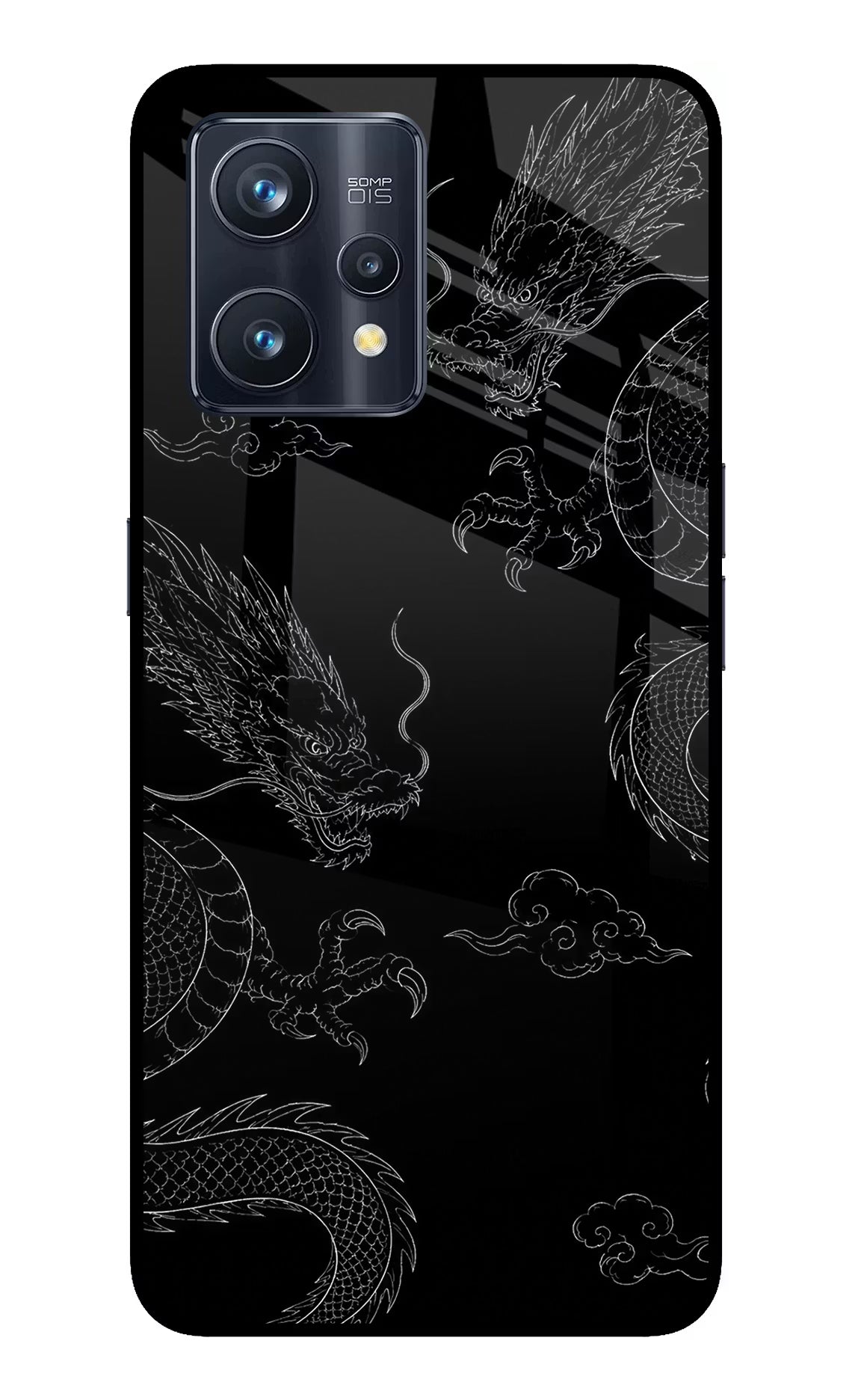 Twin Dragons Realme 9 Pro+ 5G Glass Case Back Cover by Casekaro