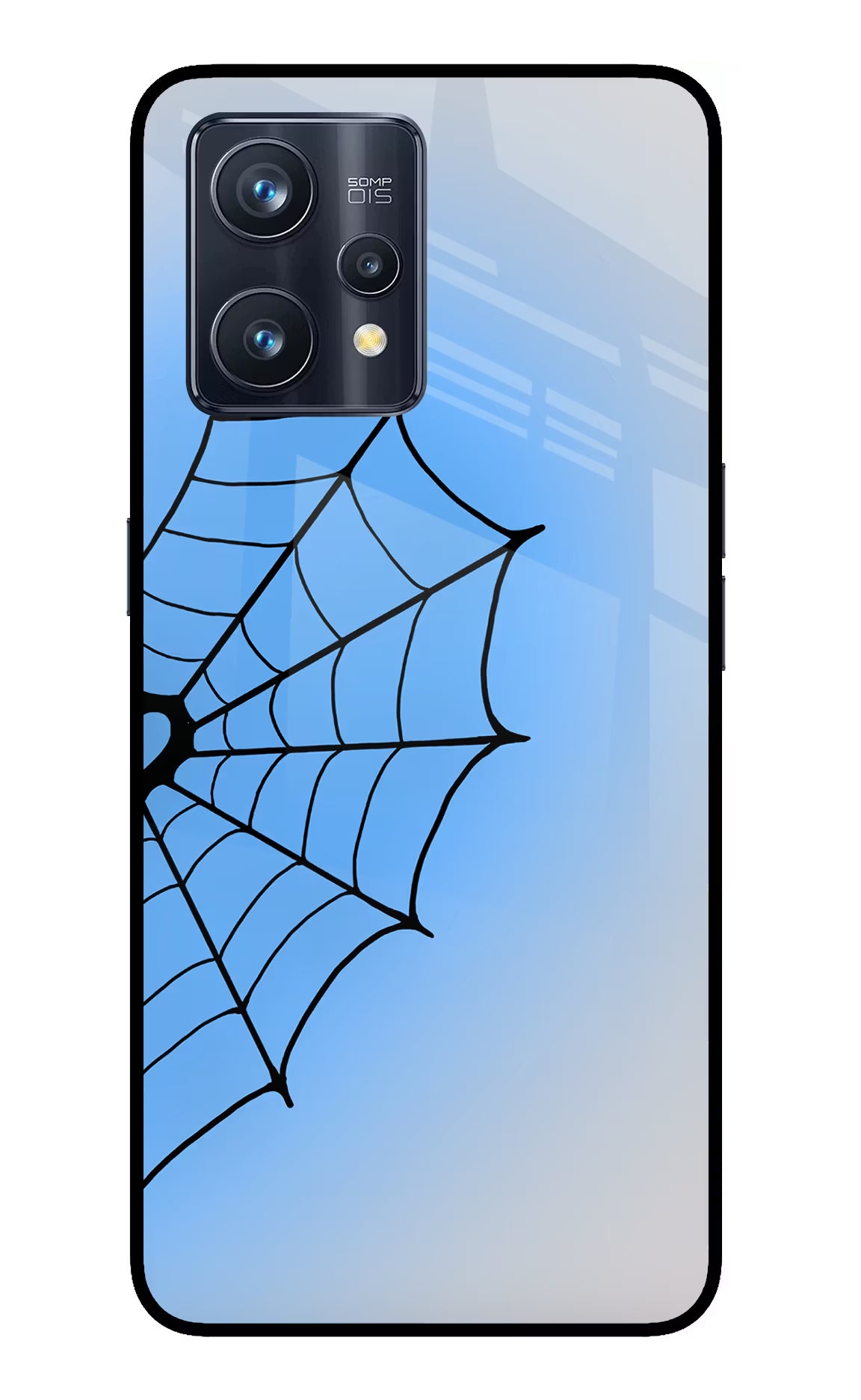 Blue Web Realme 9 Pro+ 5G Glass Case