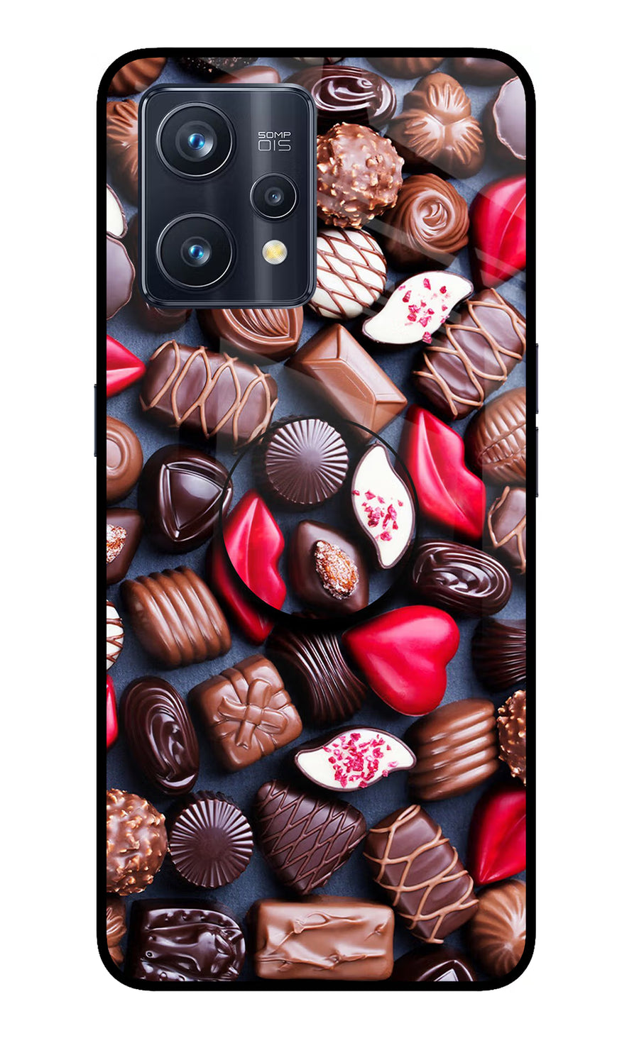 Chocolates Realme 9 Pro+ 5G Pop Case, Glass case