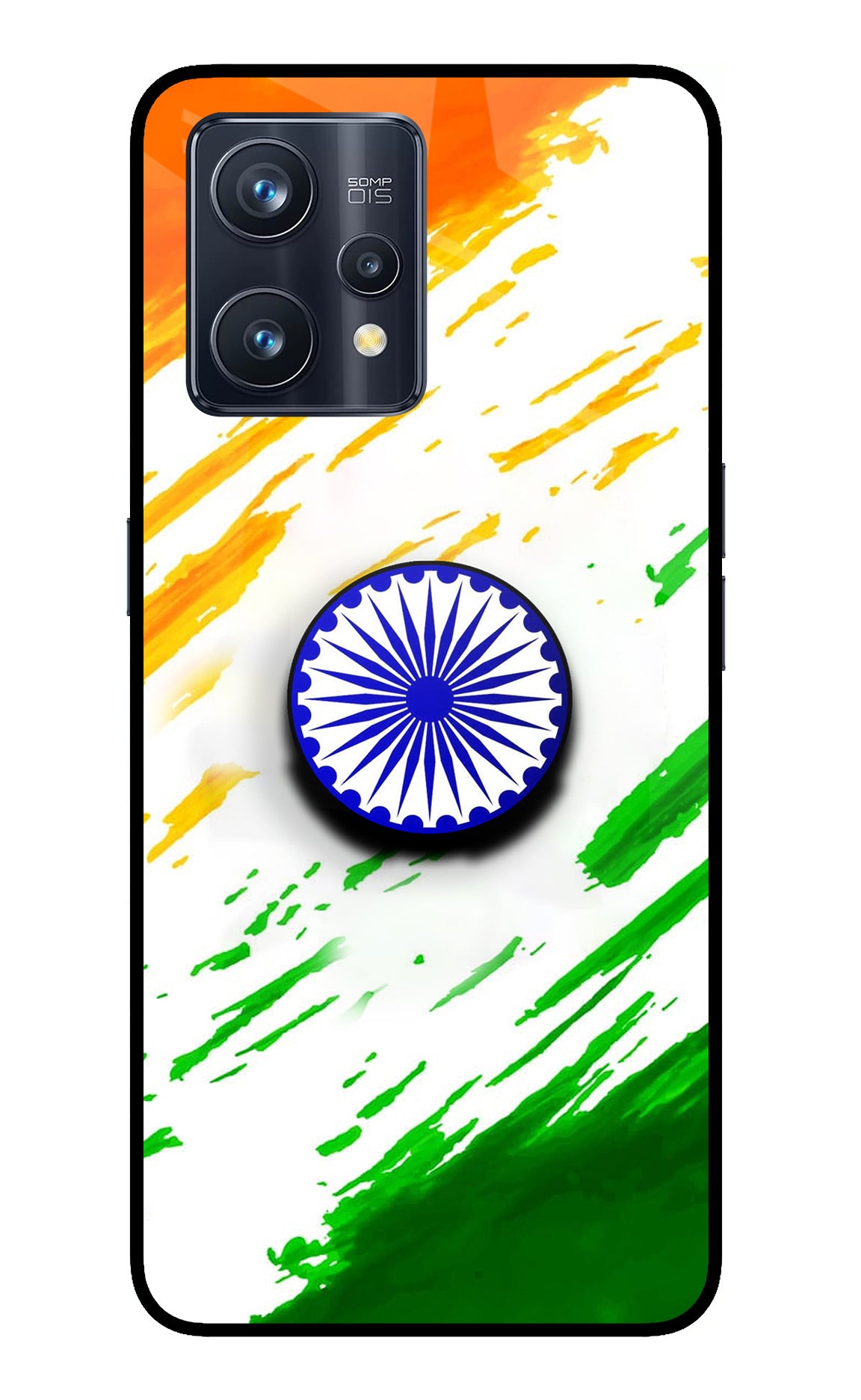 Indian Flag Ashoka Chakra Realme 9 Pro+ 5G Glass Case