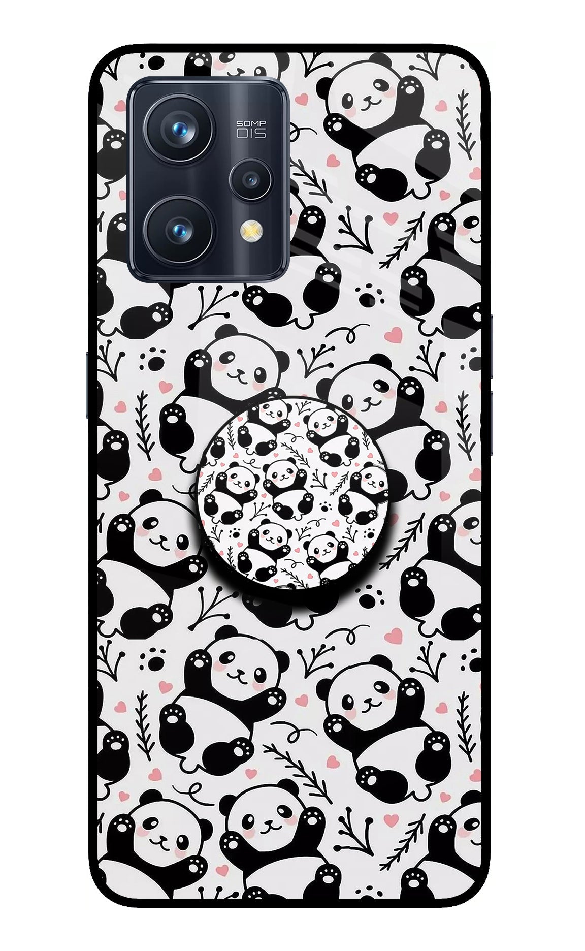 Cute Panda Realme 9 Pro+ 5G Glass Case