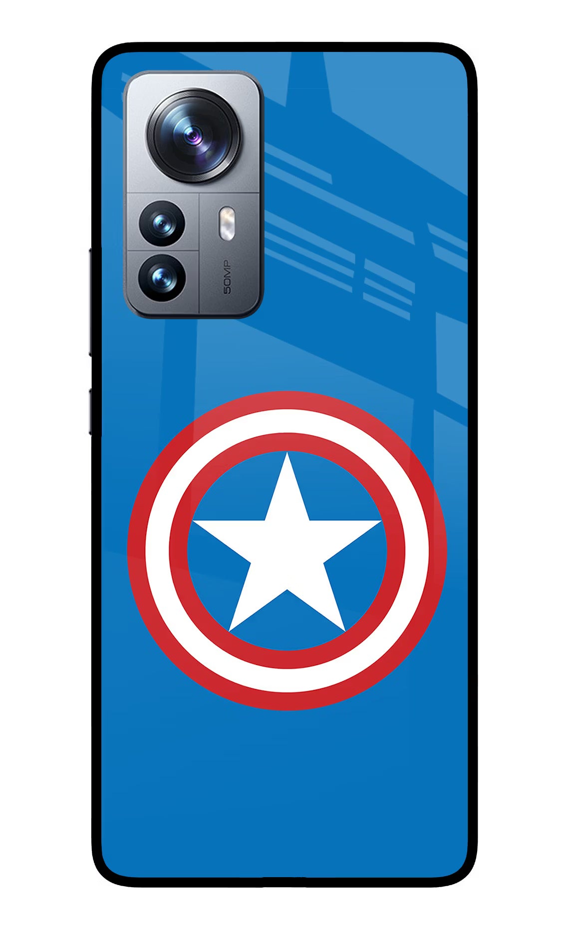 Captain America Logo Mi 12 Pro 5G Glass Case