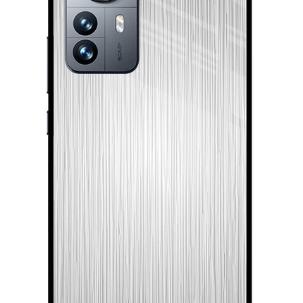 Wooden Grey Texture Mi 12 Pro 5G Glass Case Back Cover by Casekaro