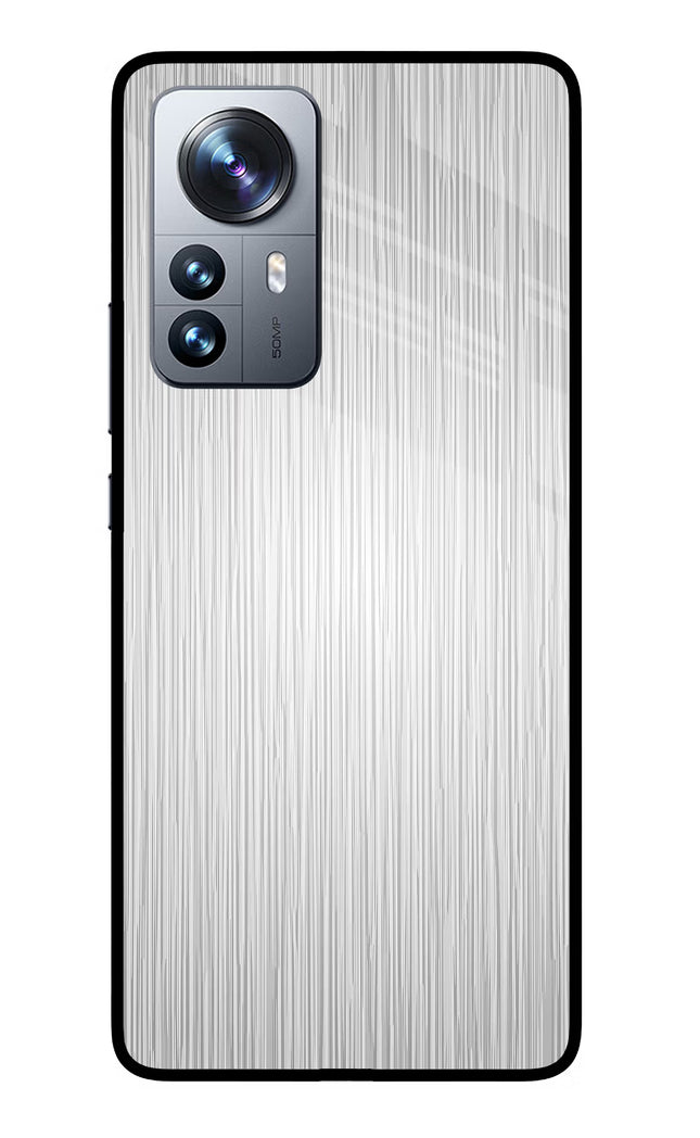 Wooden Grey Texture Mi 12 Pro 5G Glass Case Back Cover by Casekaro