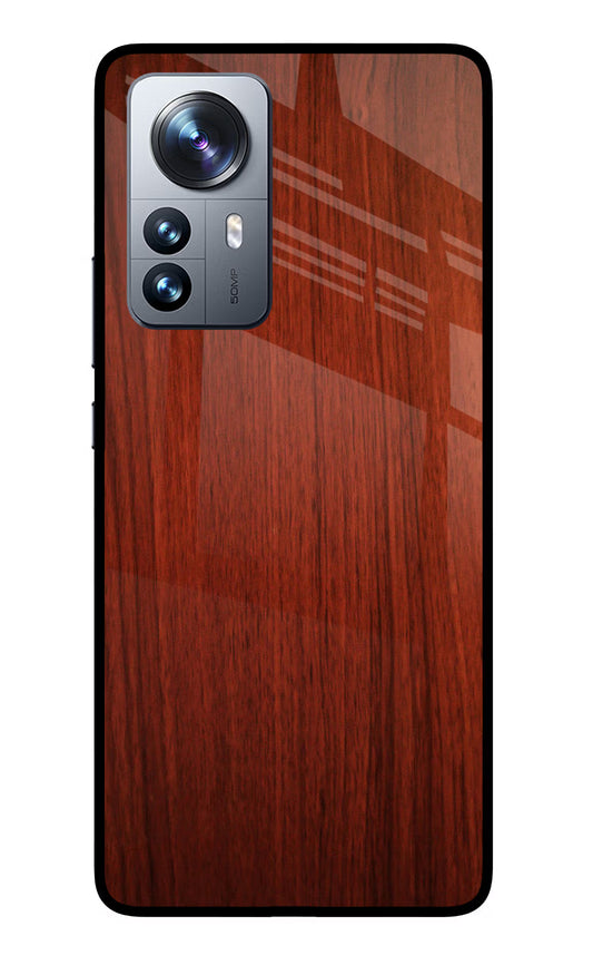 Wooden Plain Pattern Mi 12 Pro 5G Glass Case