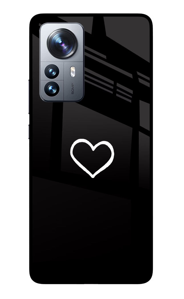 Heart Mi 12 Pro 5G Glass Case Back Cover by Casekaro