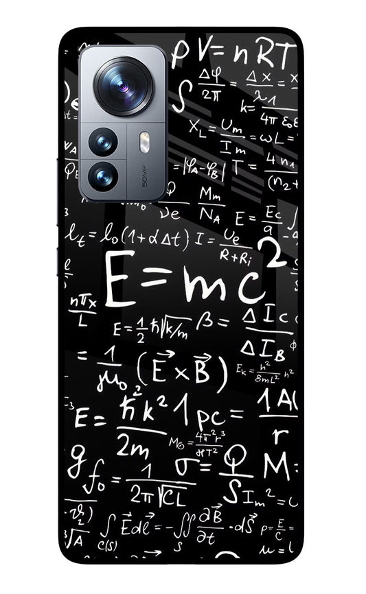 Physics Formula Mi 12 Pro 5G Glass Case