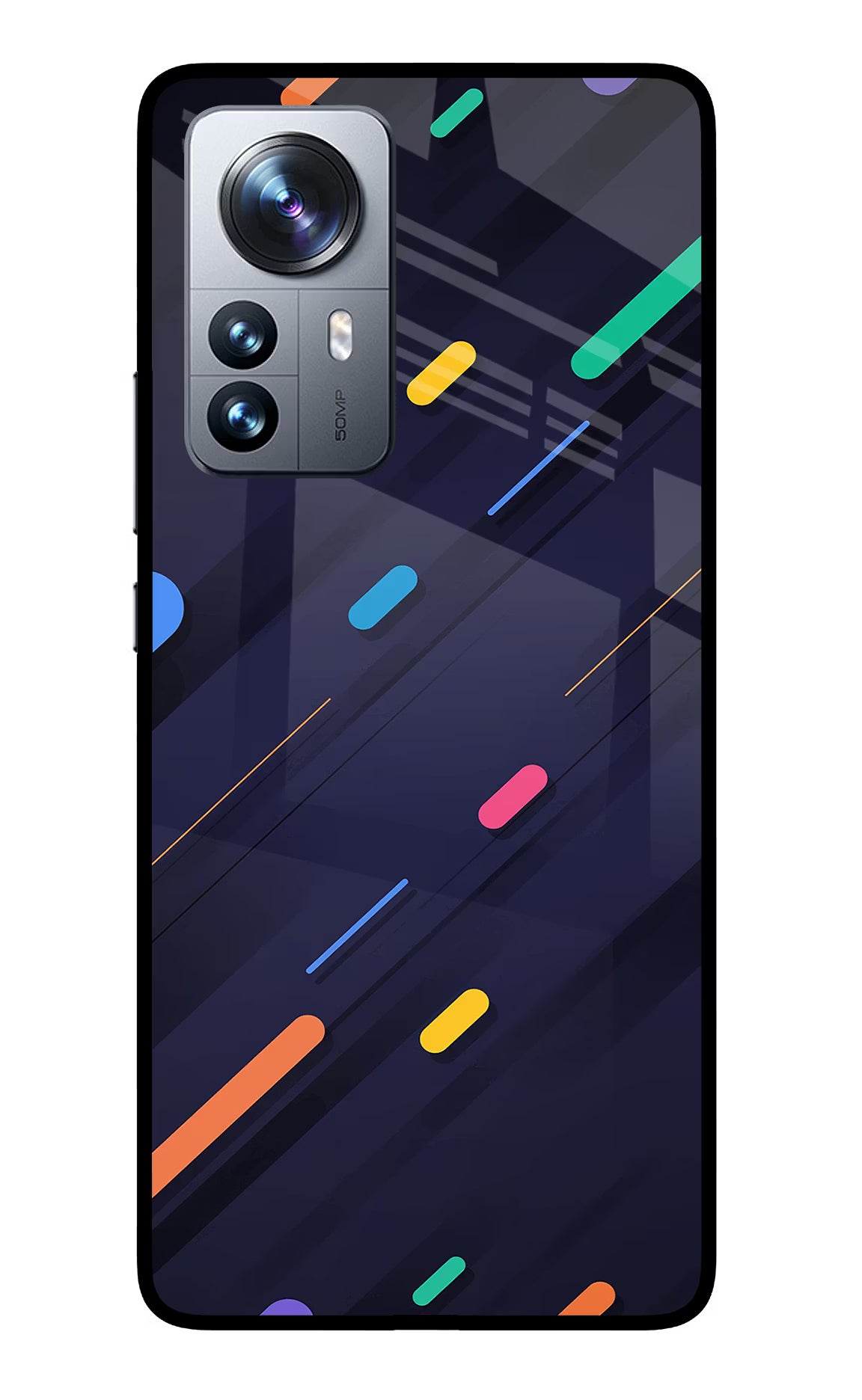 Abstract Design Mi 12 Pro 5G Glass Case Back Cover by Casekaro