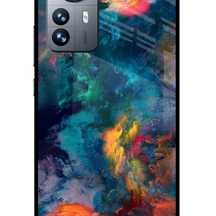 Artwork Paint Mi 12 Pro 5G Glass Case Back Cover by Casekaro