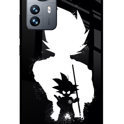 Goku Shadow Mi 12 Pro 5G Glass Case Back Cover by Casekaro