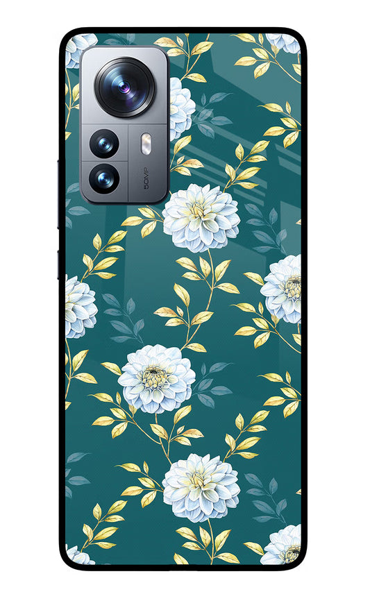 Flowers Mi 12 Pro 5G Glass Case