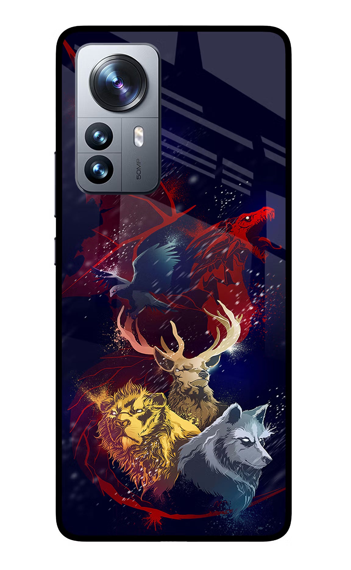 Game Of Thrones Mi 12 Pro 5G Glass Case Back Cover by Casekaro