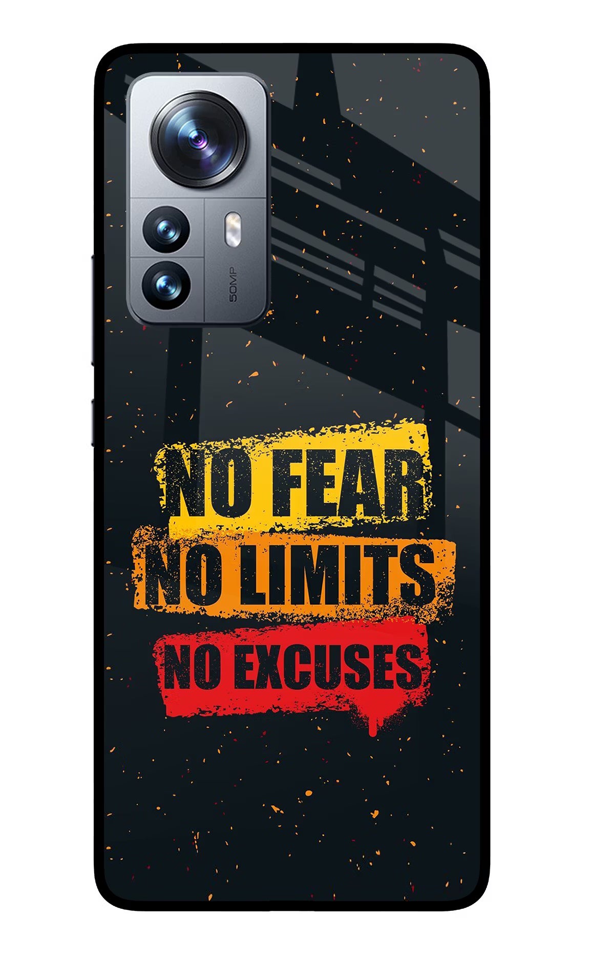 No Fear No Limits No Excuse Mi 12 Pro 5G Glass Case