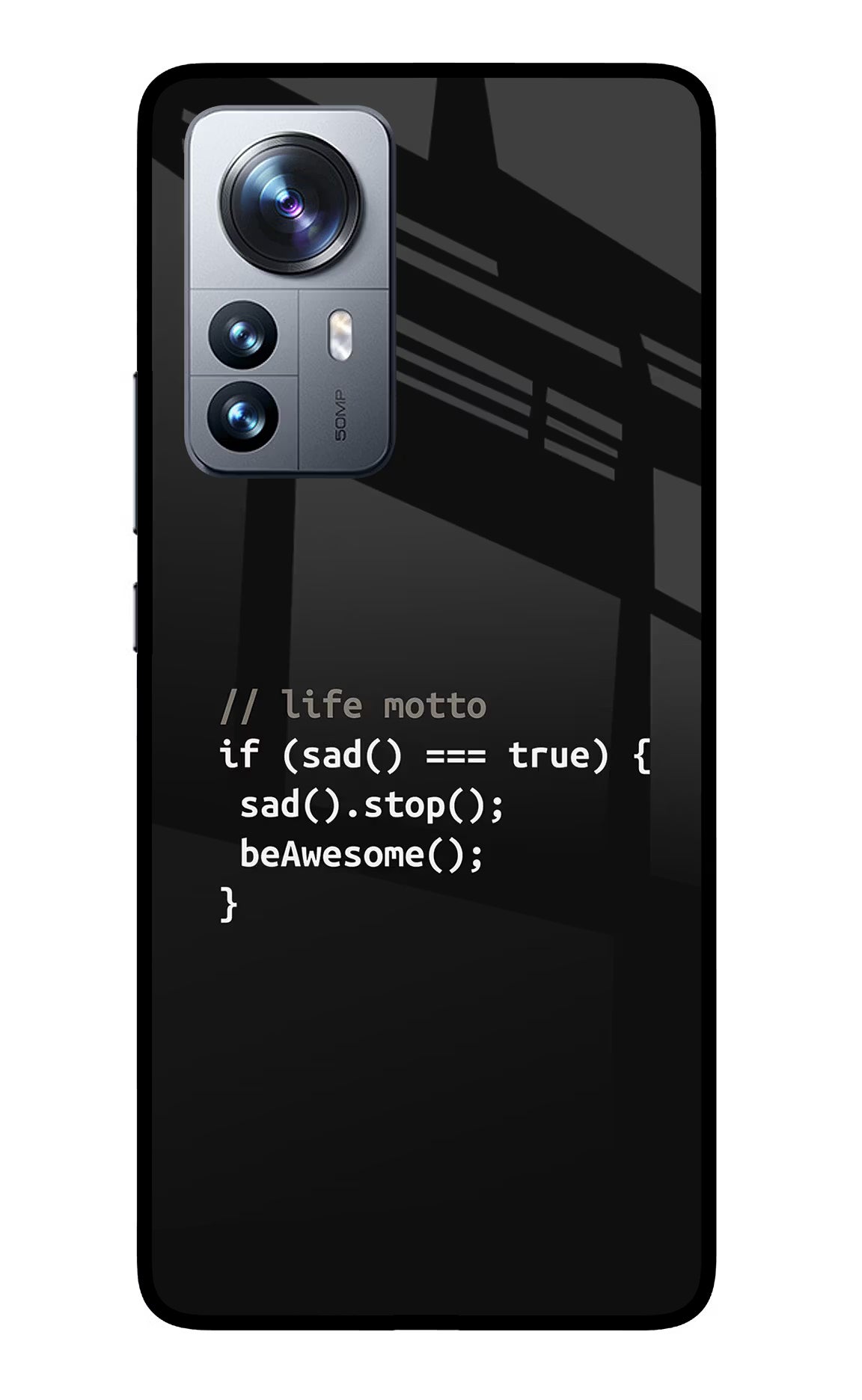 Life Motto Code Mi 12 Pro 5G Glass Case